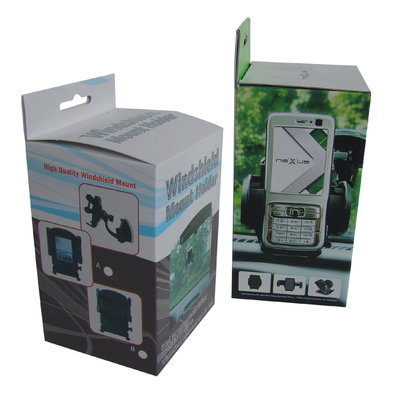 Eco-Friendly Custom Printed Hanging Hole Paper Packaging Boxes for Mobile Phone Stands – Wholesale Retail Display Boxes