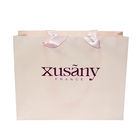 Custom Printed Recycled Paper Packaging Bag with Gold Foil Logo Manufacturer