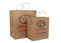 Custom Printed Recycled Brown Kraft Merchandise Bags with Twisted Handles Factory