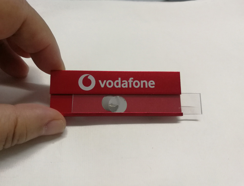 Custom vodafone Employee Name Tags name badge Printing with safety pin Factory