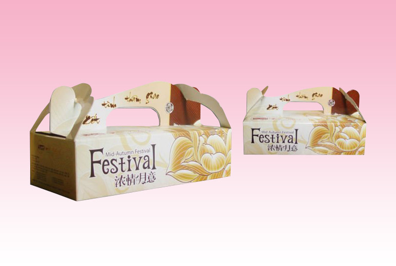 custom Luxury white paper box chicken packing supplier with handle and artwork printing