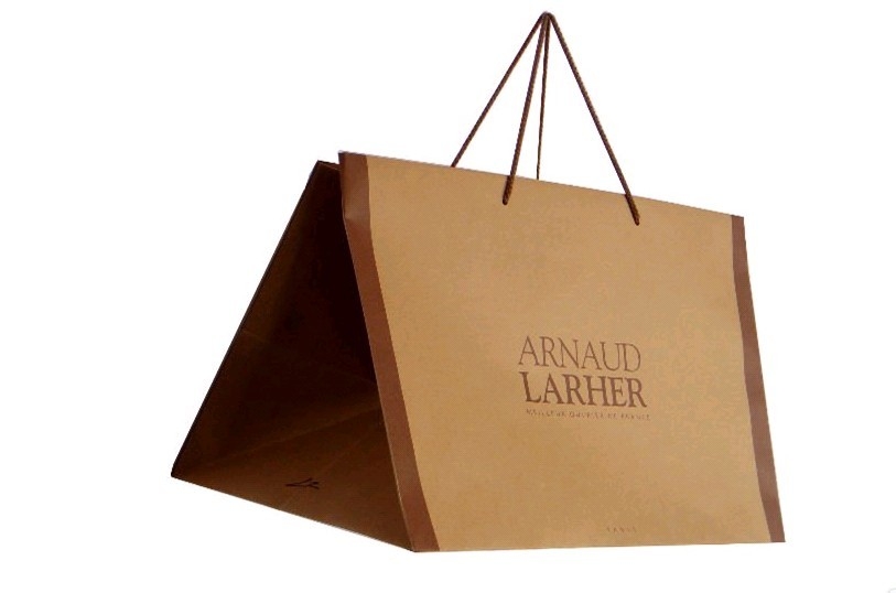 custom cheap brown paper shopping bags retail manufaturer printing