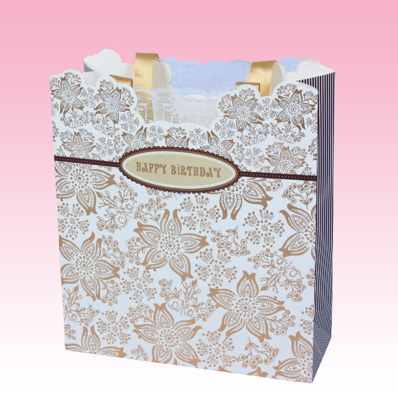 custom wholesale white kraft paper shopping bags sizes for sale company