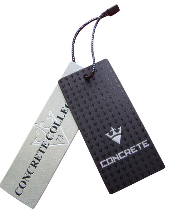 order custom cardstock hang tags brand hang tag booklet with strings uv coating