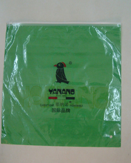 custom green color plastic polypropylene zipper bags packing sizes design maker